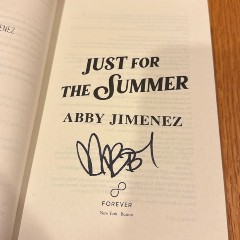 Just for the Summer SIGNED