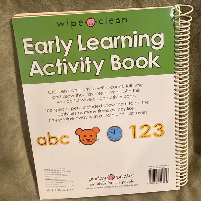 Wipe Clean - Early Learning Activity Book