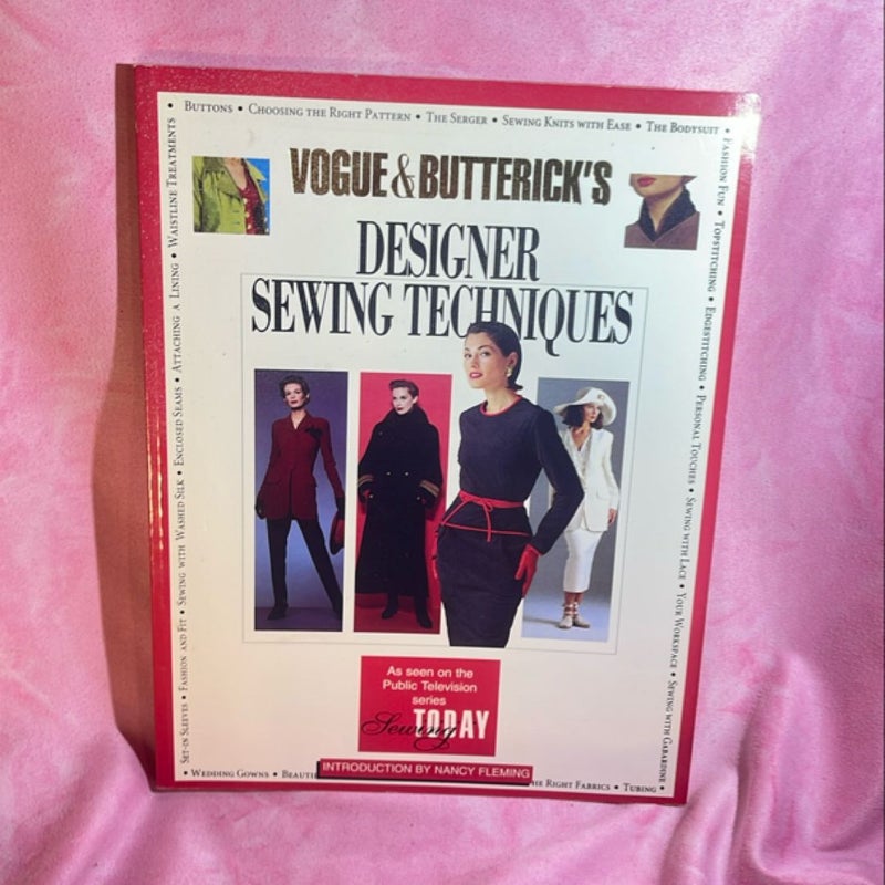 Vogue and Butterick's Designer Sewing Techniques 