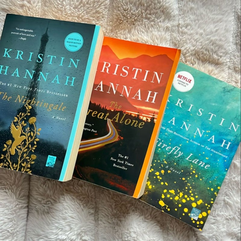 **KRISTIN HANNAH BUNDLE** The Great Alone, The Nightingale, Firefly Lane