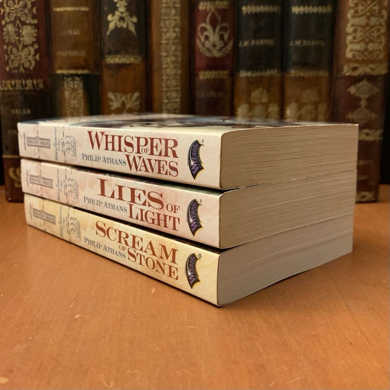 Forgotten Realms: Complete Watercourse Trilogy 1-3 Set: Whisper of Waves, Lies of Light, Scream of Stone, All First Edition First Printing