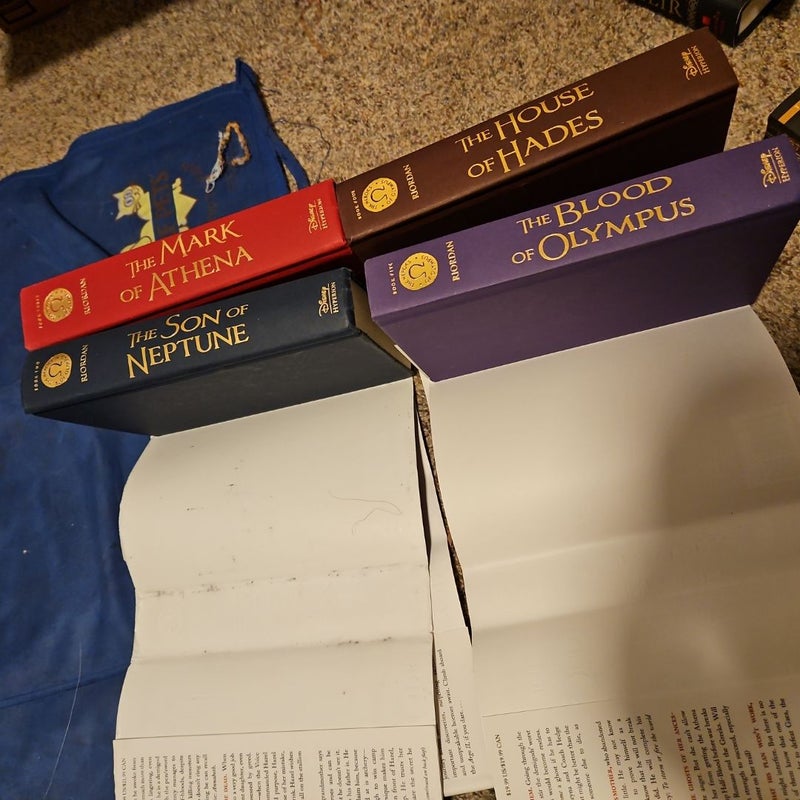 Heroes of olympus series first editions the lost hero son of neptune mark of athena house of hades blood of olympus