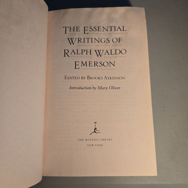 The Essential Writings of Ralph Waldo Emerson