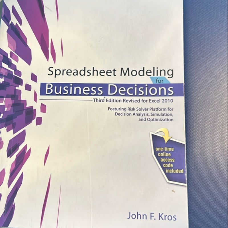 Spreadsheet Modeling