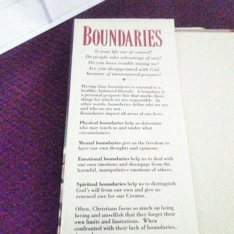 Boundaries