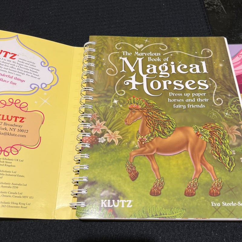 The Marvelous Book of Magical Horses: Dress up Paper Horses and Their Fairy Friends