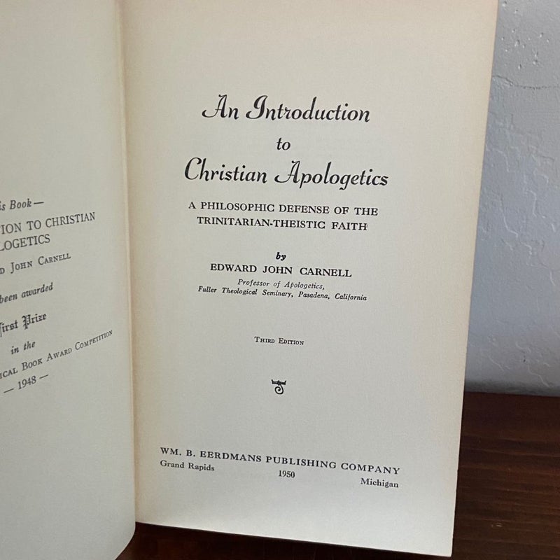 An Introduction To Christian Apologetics