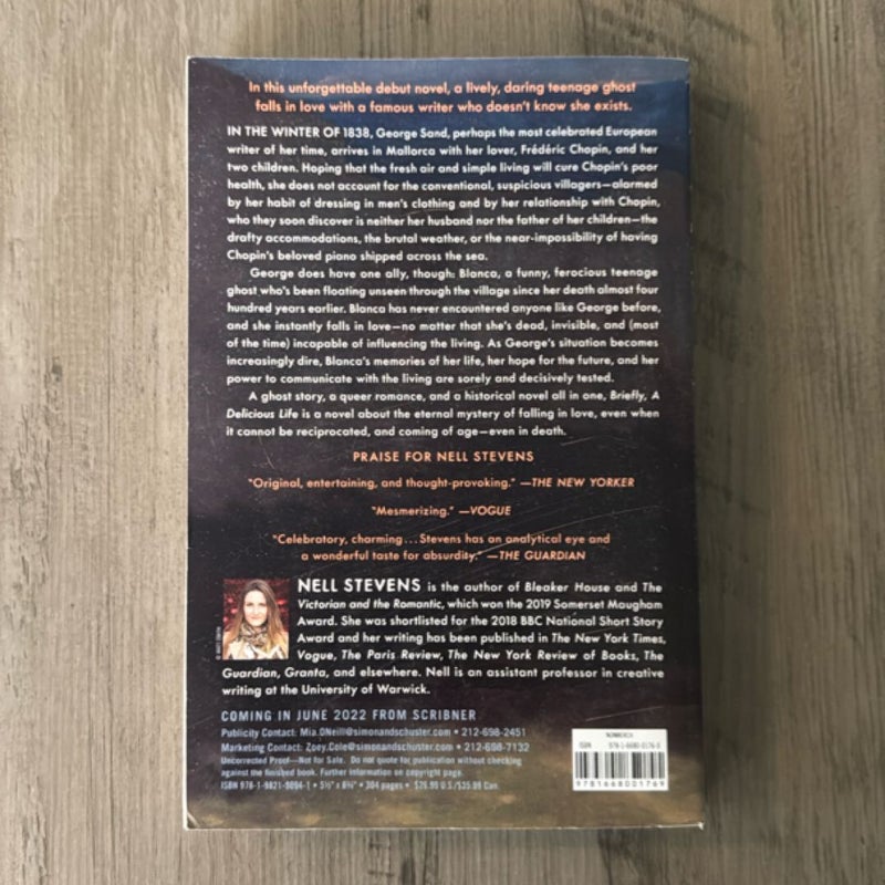 (ARC) Briefly, A Delicious Life by Nell Stevens