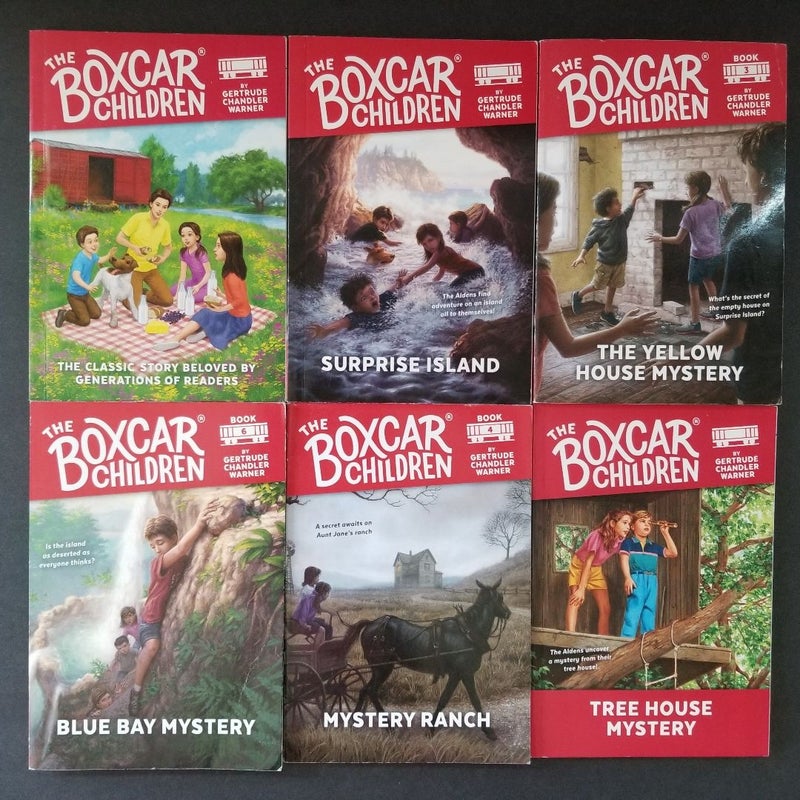 LOT OF 12 THE BOXCAR CHILDREN MYSTERY BOOKS #1-6 & 20-24 CHANDLER WARNER