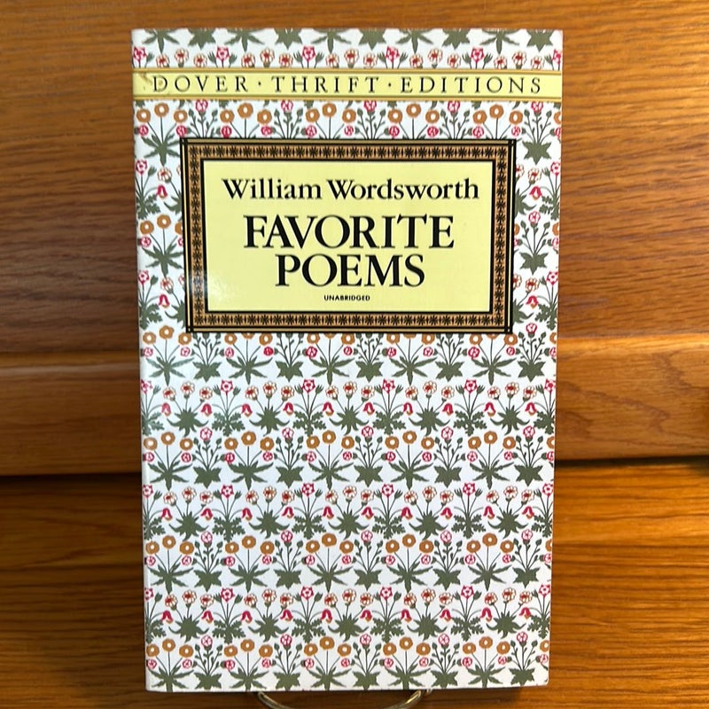 William Wordsworth Favorite Poems (vintage)