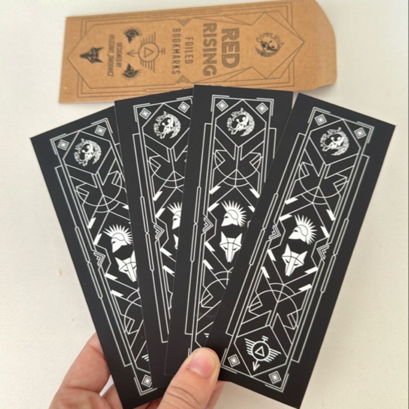 Red Rising Foiled Bookmarks by Fairyloot