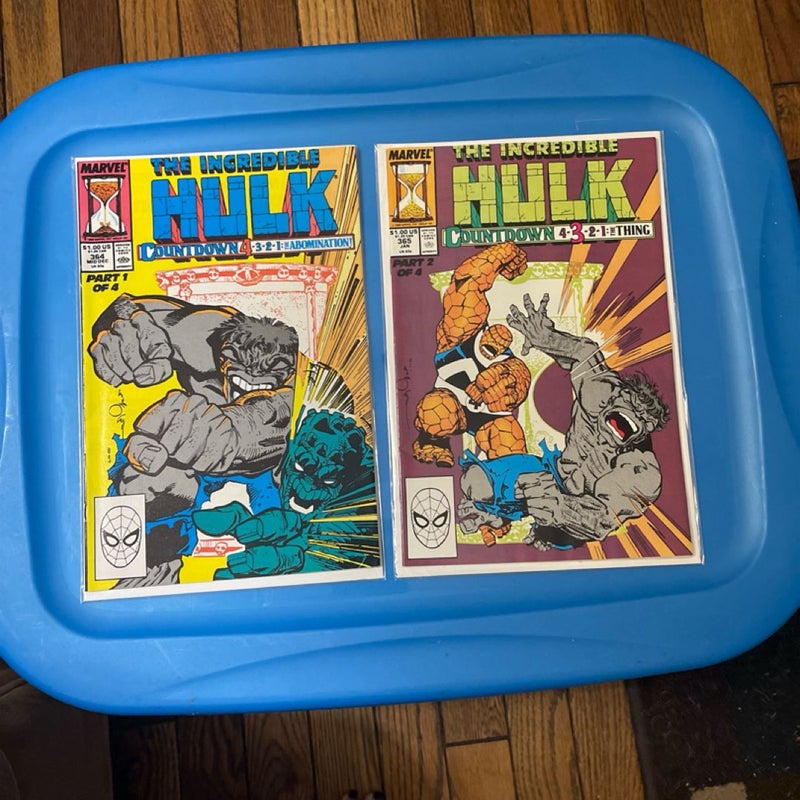 The Incredible Hulk #364#365#366#367 Story Arc Countdown (1989) 