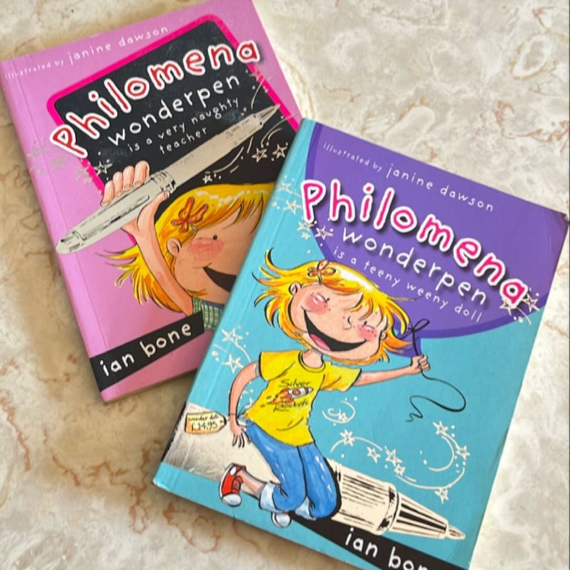 Philomena Wonderpen bundle of 2 books