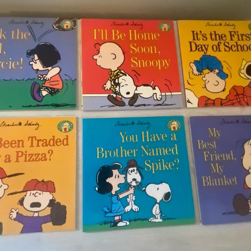 Set of Six Peanuts Gang Books