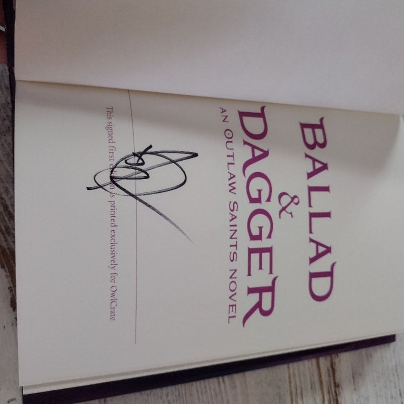 Ballad & Dagger !Signed! Owlcrate edition 