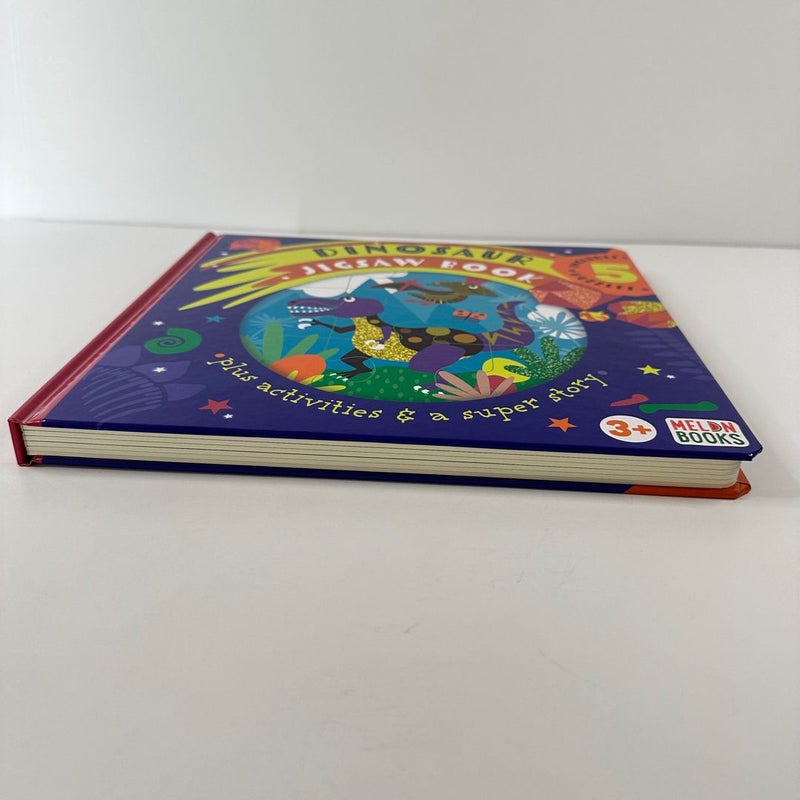 Dinosaur Jigsaw Puzzle Book, 5 Puzzles and Story, NEW (Board Book)