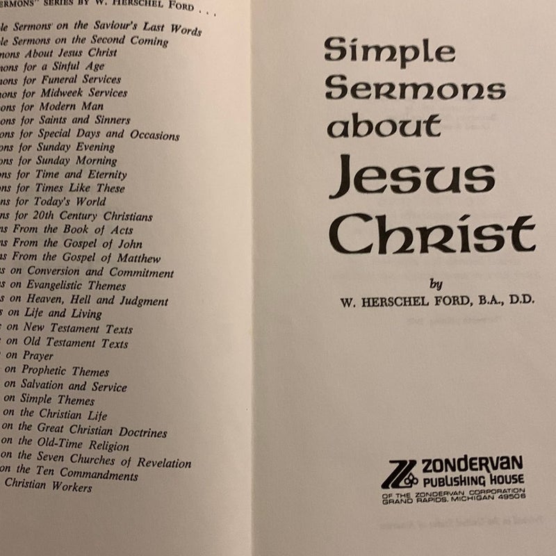 Simple Sermons about Jesus Christ 