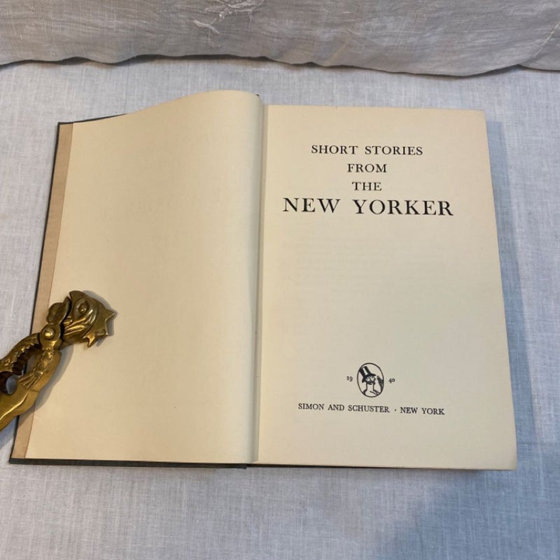 VINTAGE 1940 SHORT STORIES FROM THE NEW YORKER HARDCOVER BOOK HC