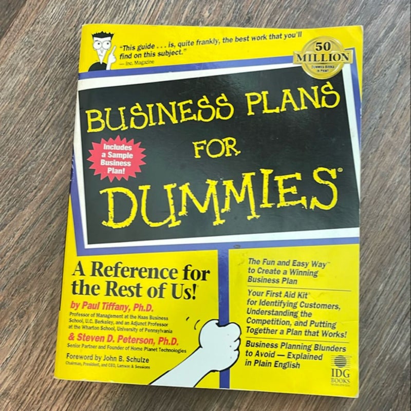 Business Plans for Dummies®