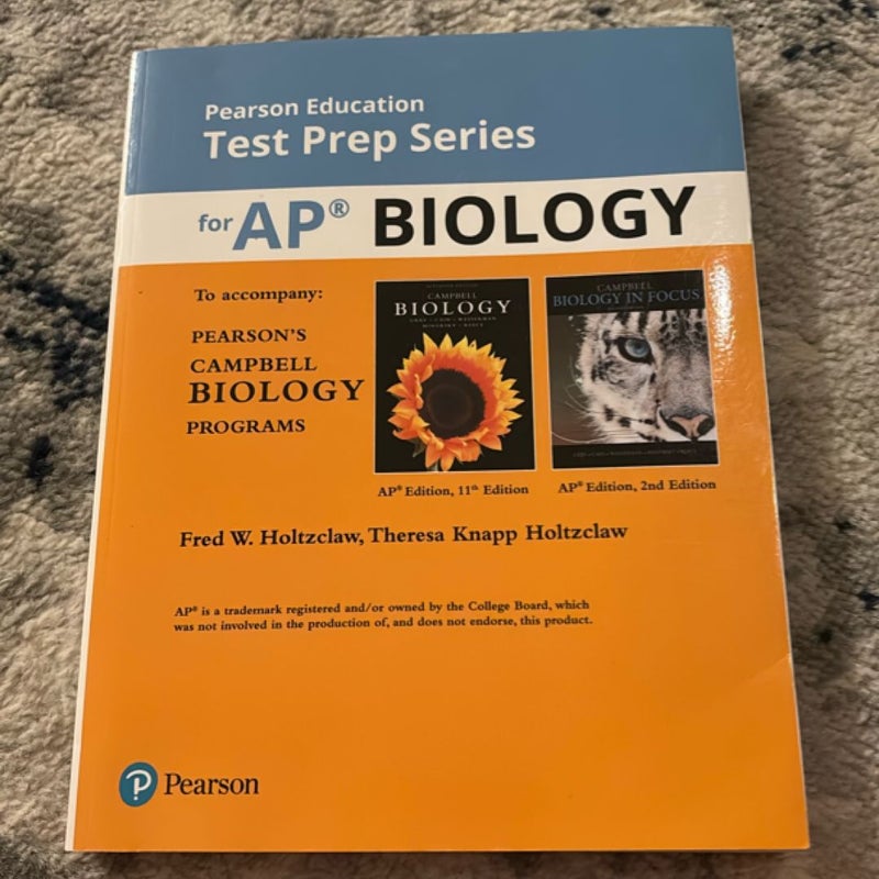 Pearson Education Test Prep Series for AP Biology 