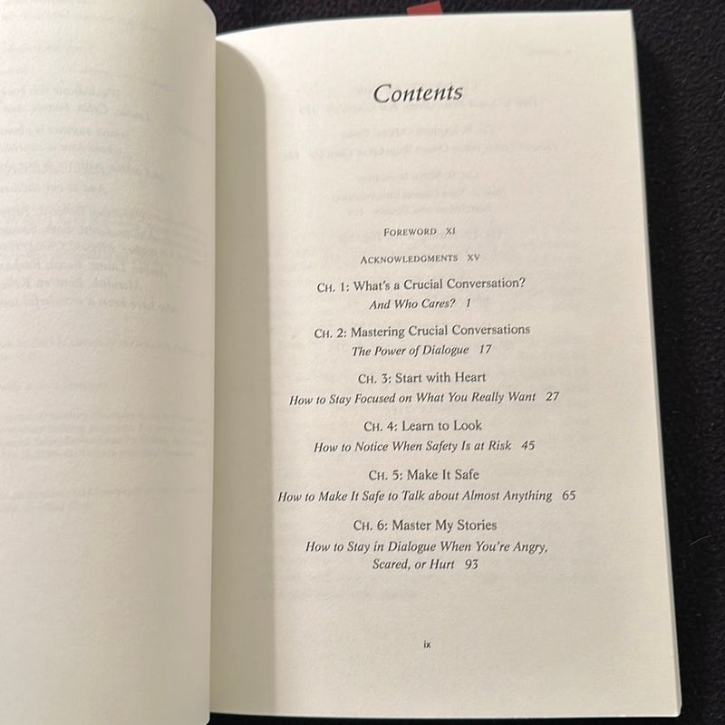 Crucial Conversations: Tools for Talking When Stakes Are High
