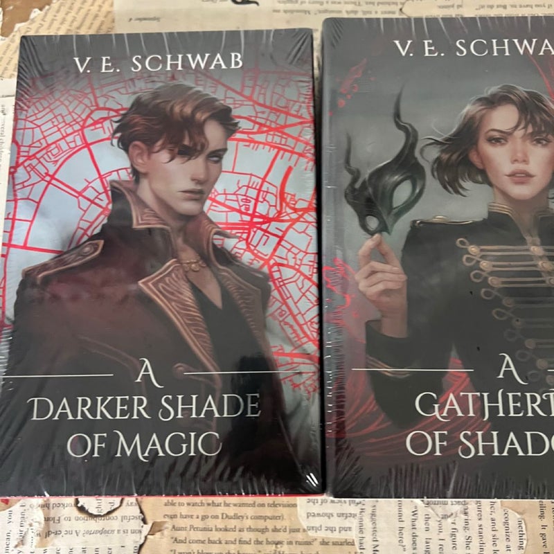 Owl  crate shades of magic V.E Schwab special edition books 1-3
