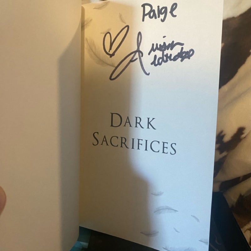 Dark Sacrifices - signed/personalized