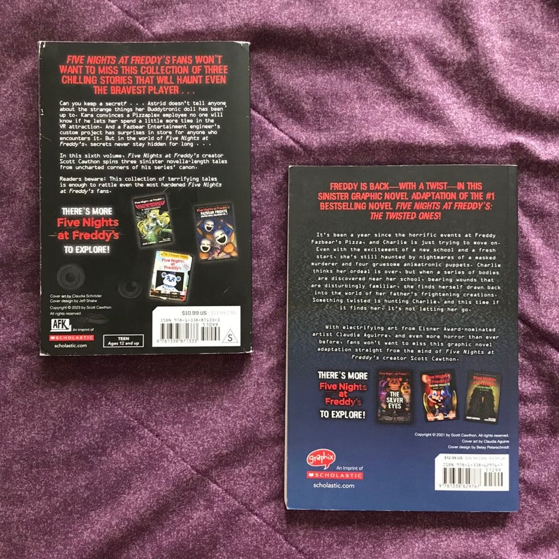 Five Nights at Freddy’s 2-Book Collection (Tales from the Pizzaplex #6 & The Twisted Ones Graphic Novel)