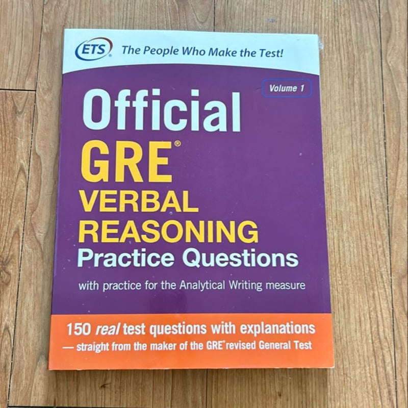 Official GRE Verbal Reasoning Practice Questions