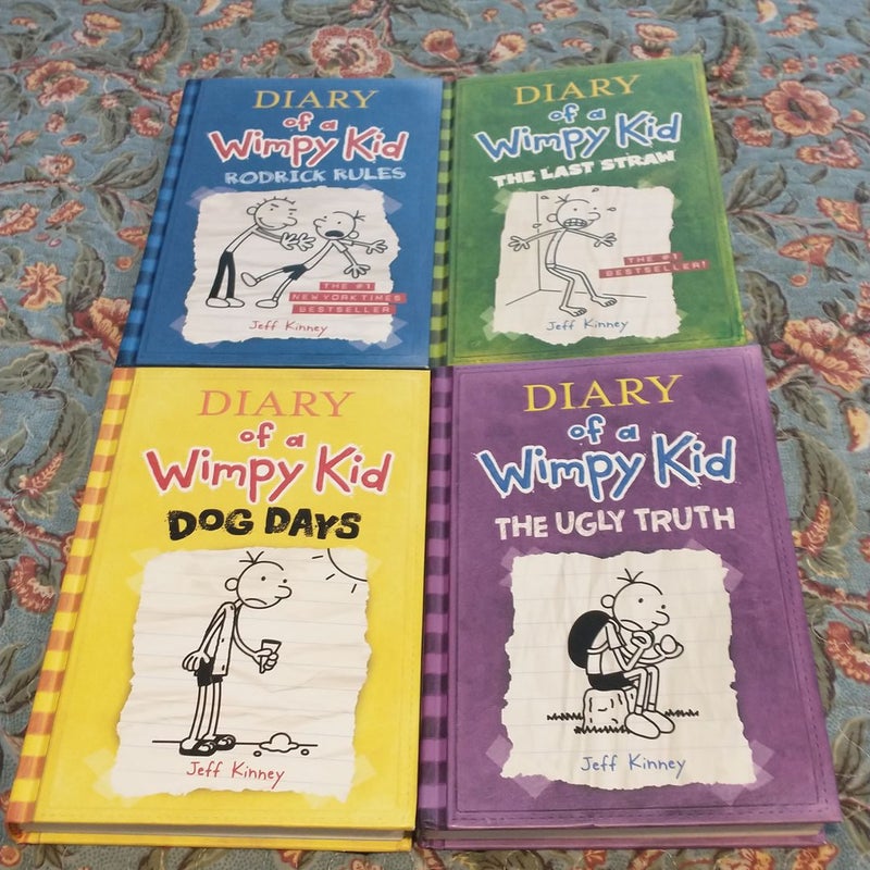 Bundle of 4 books, Diary of a Wimpy Kid # 2 /#3/#4/#5