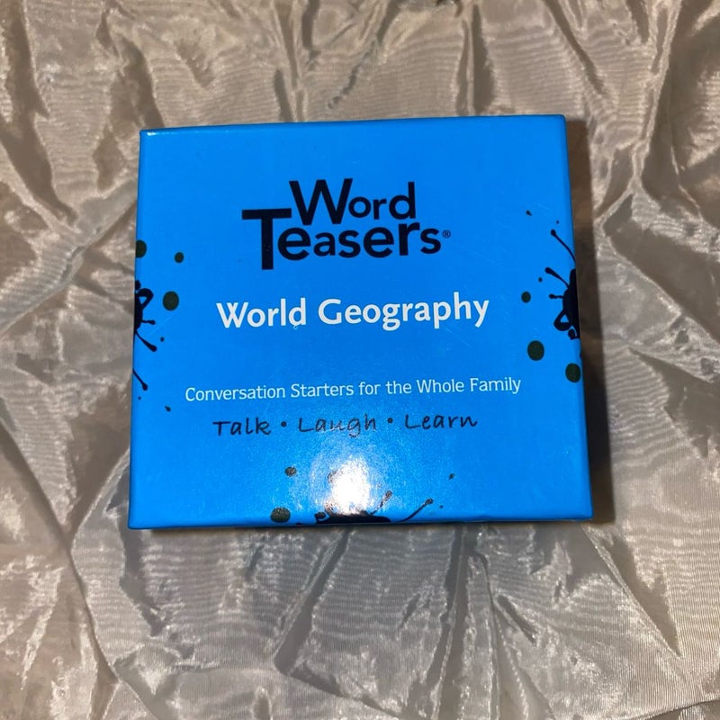 Word Teasers Worl Geography Trivia Card Game 