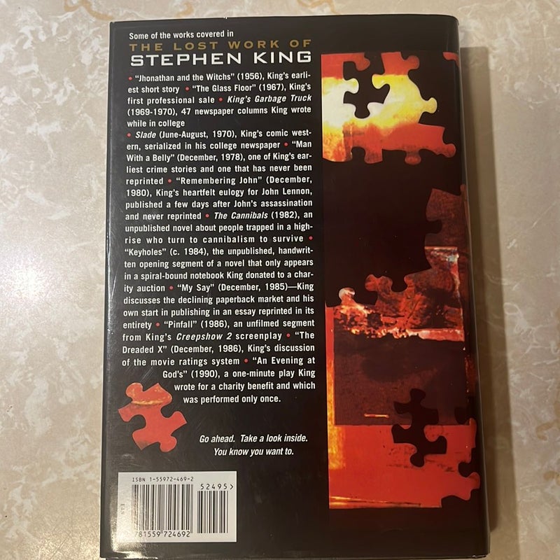 The Lost Work of Stephen King