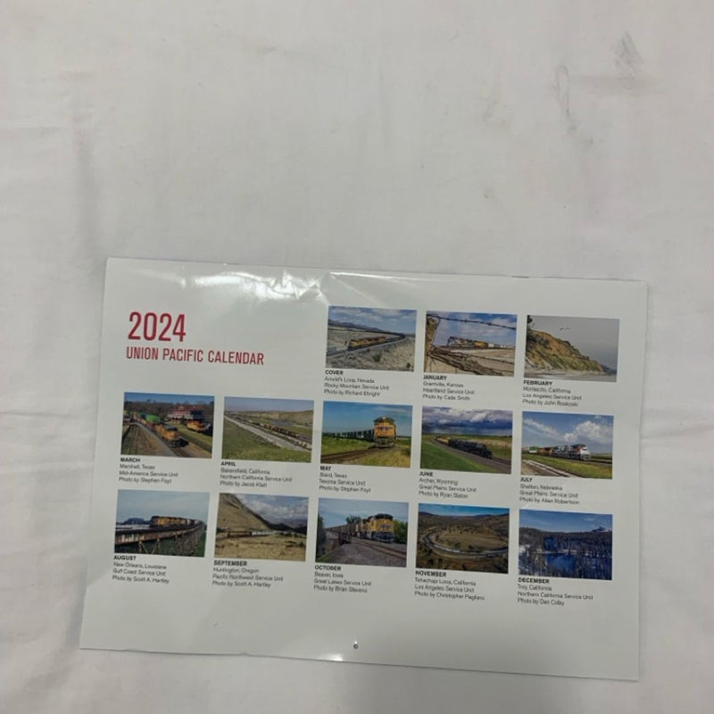2024 New Calendar Lot Union Pacific & Kenneth Copeland (2) Total 