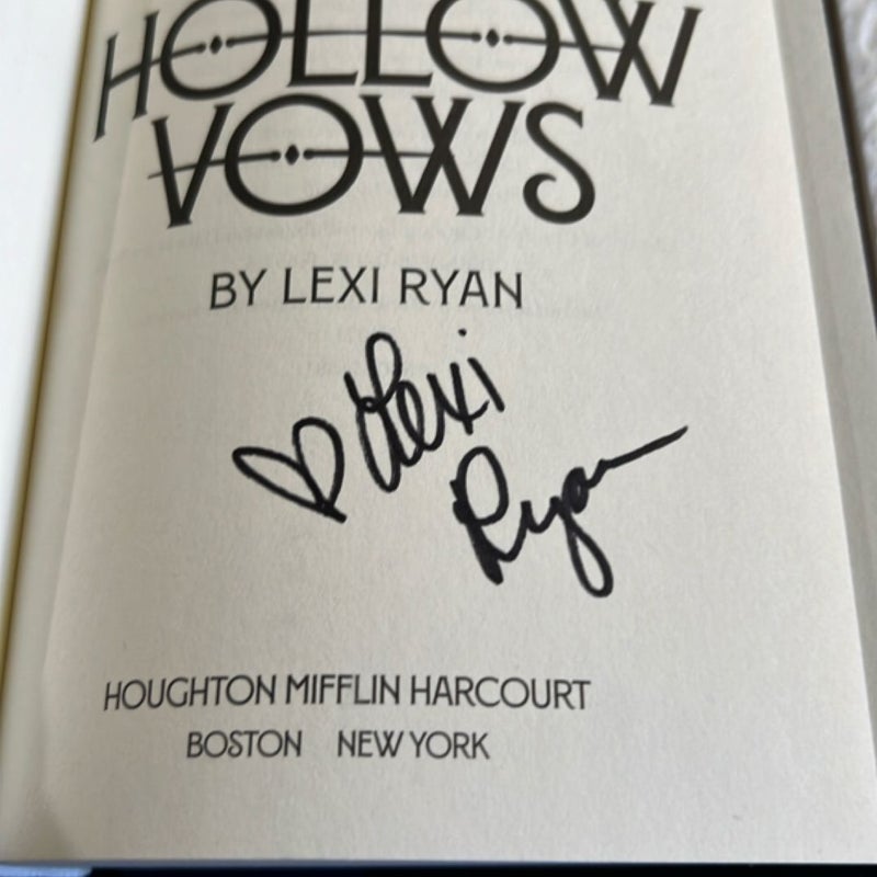 These Hollow Vows SIGNED 