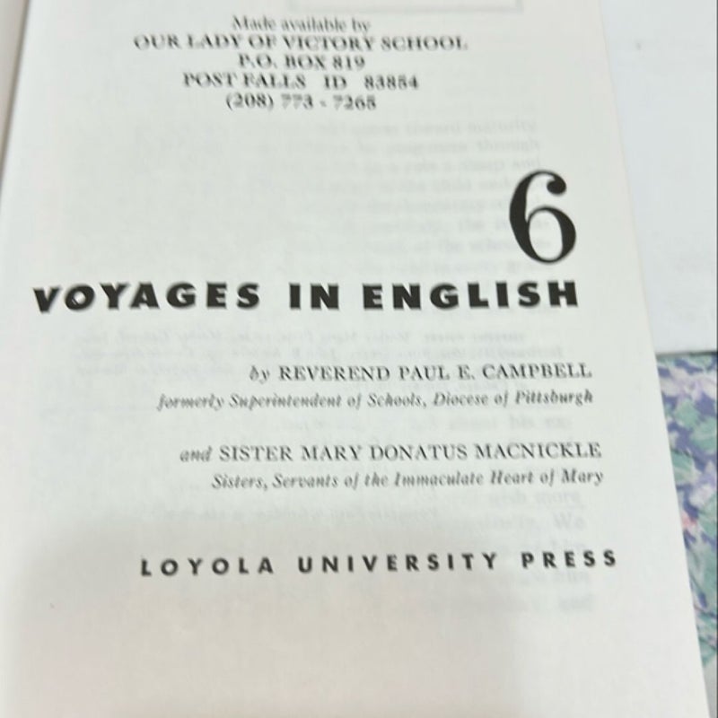 Voyages in English Voyages in English