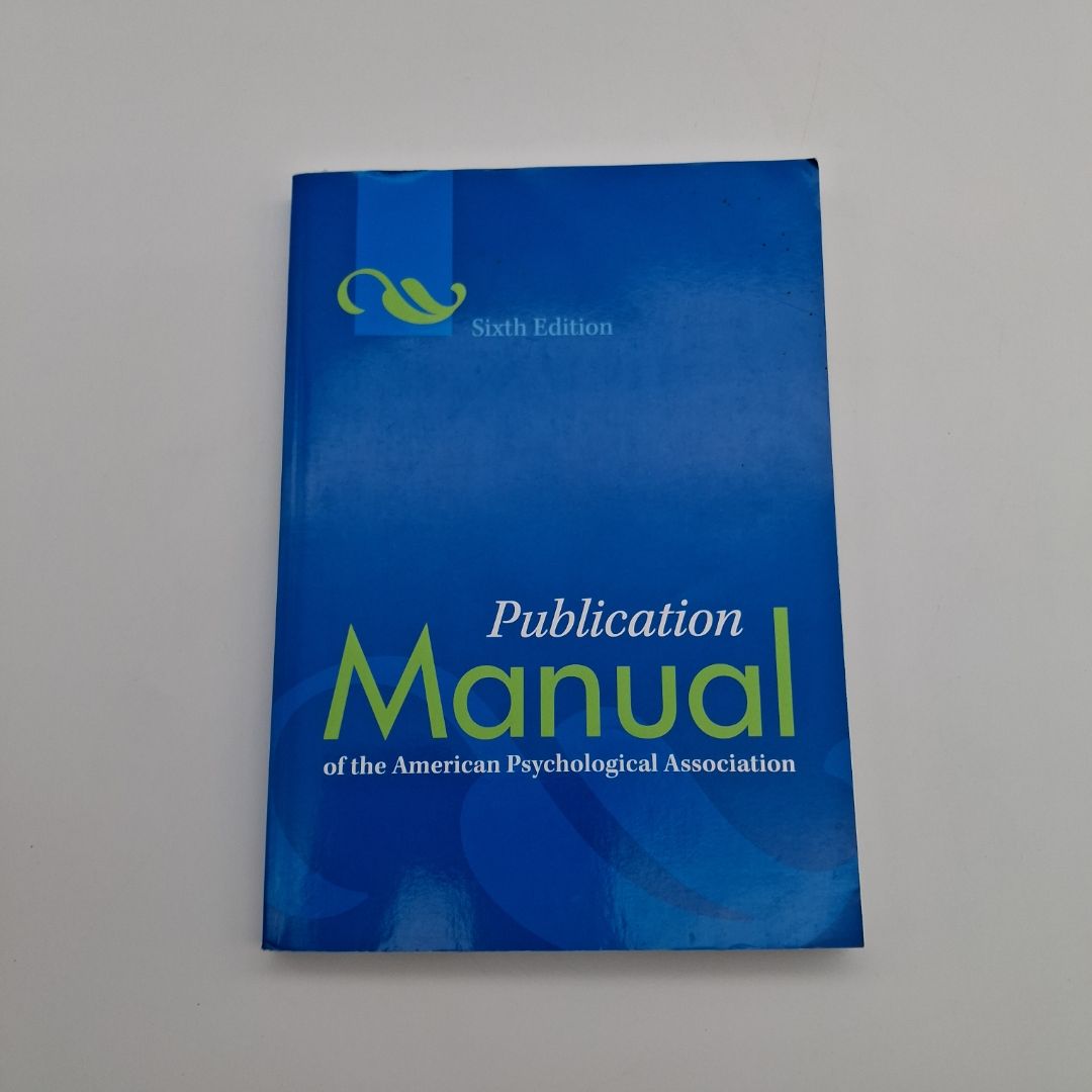 Publication Manual of the American Psychological Association