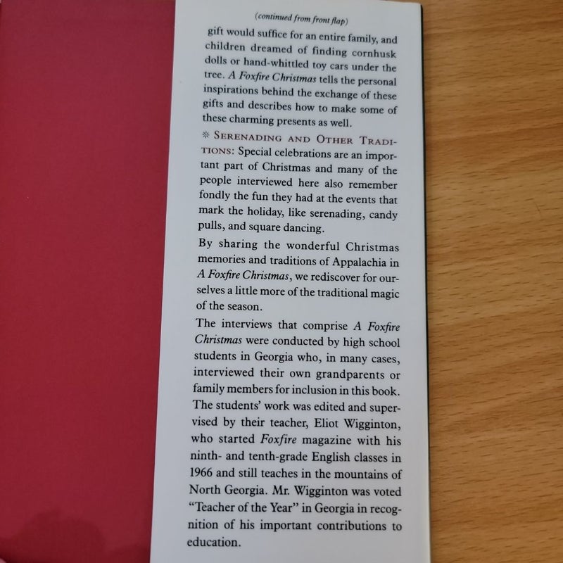 A Foxfire Christmas (First Edition)