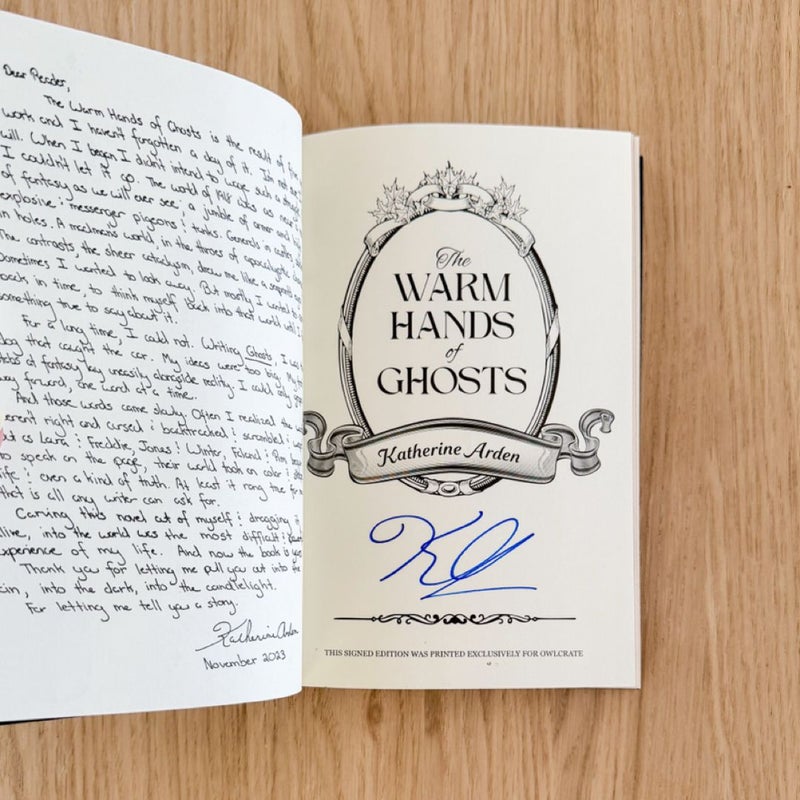 The Warm Hands of Ghosts SIGNED *Owlcrate Exclusive Edition*