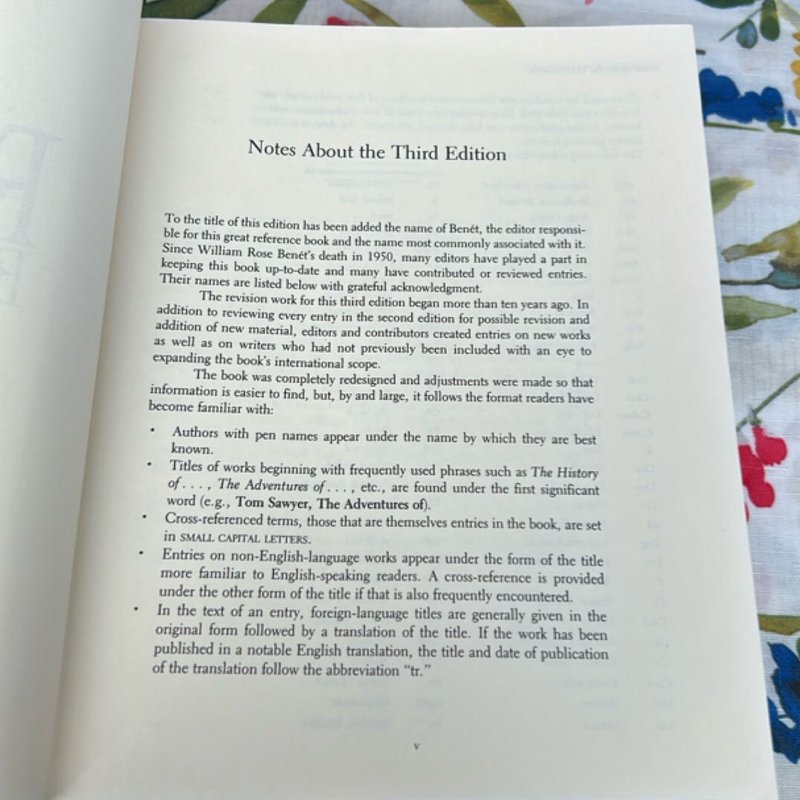 Benet's Reader's Encyclopedia