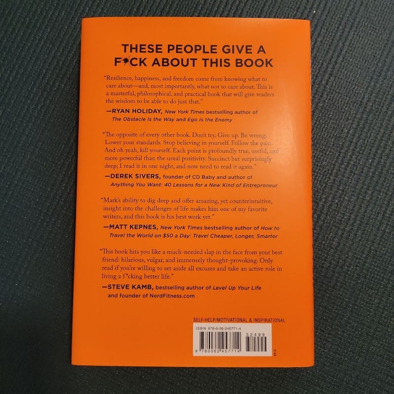 The Subtle Art of Not Giving a F*ck