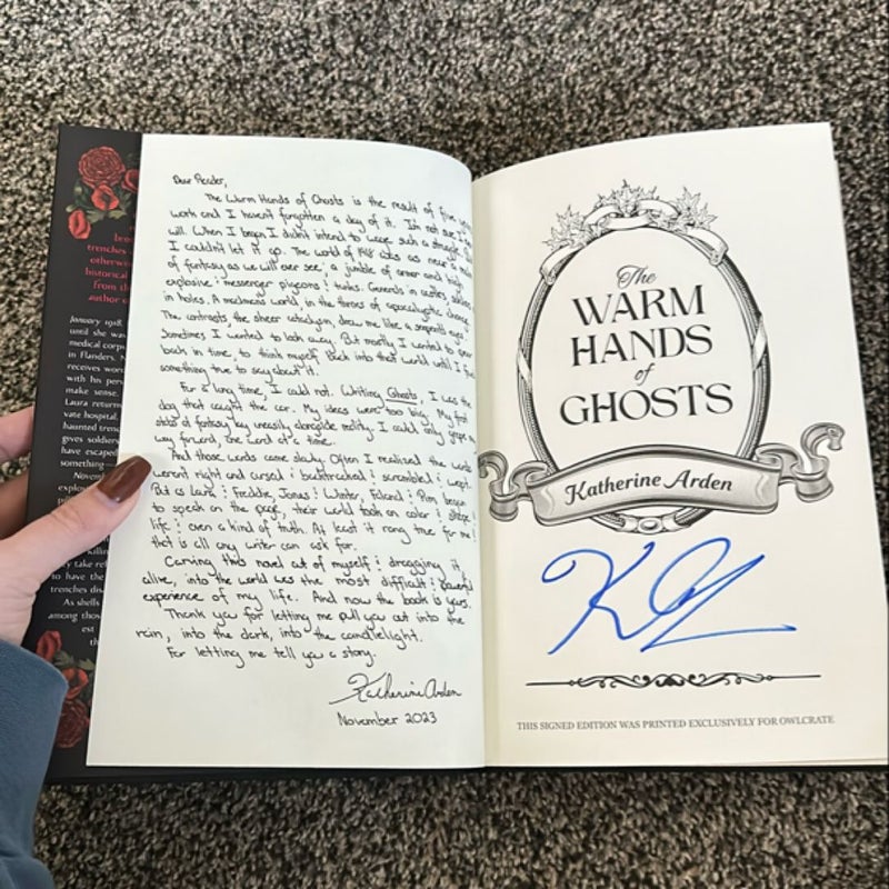 The Warm Hands of Ghosts Owlcrate Edition Signed