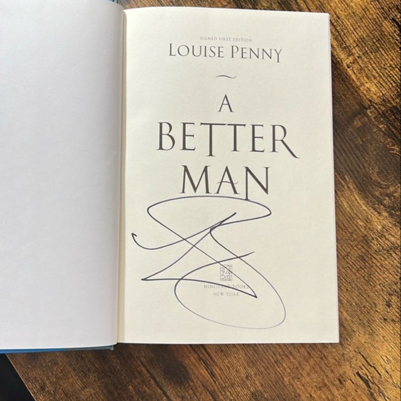 A Better Man (first edition signed)