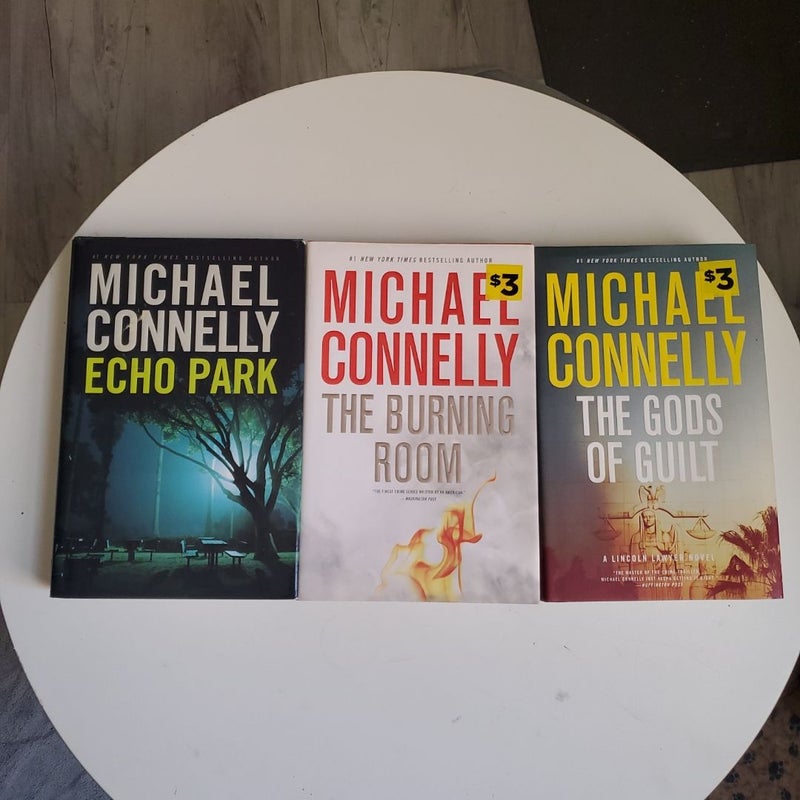 Michael Connelly Book Lot Of 3 Hardcover