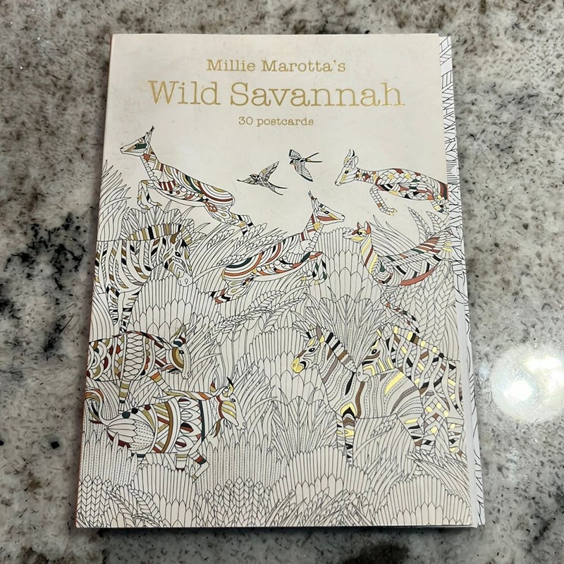 Millie Marotta's Wild Savannah (Postcard Book)