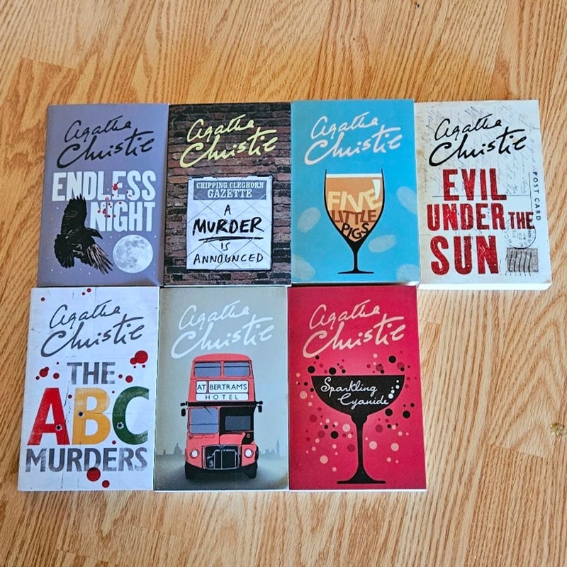 Agatha Christie Bundle (7 Deadly Sins Bundle) ABC Murders, Endless Night, At Bertram's Hotel, A Murder is Announced, Evil Under the Sun, Five Little Pigs