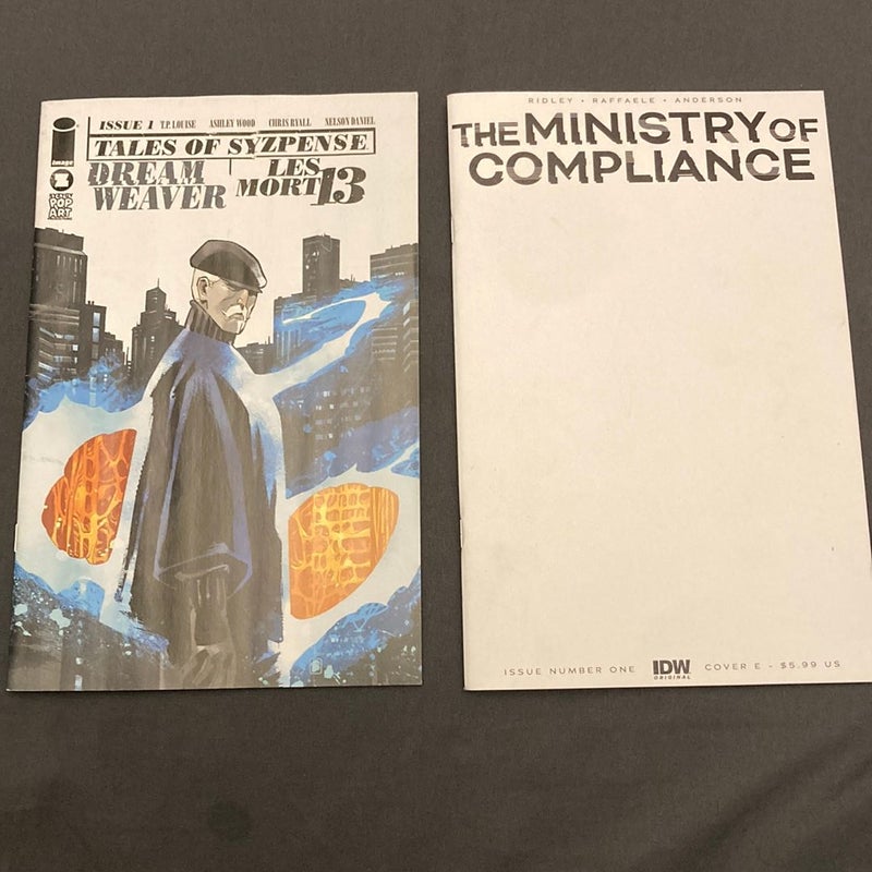 Tales of Syzpense Dream Weaver #1 and The Ministry of Compliance #1 Comic Books
