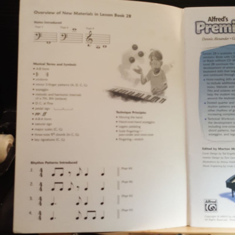 Premier Piano Course Lesson Book, Bk 2B