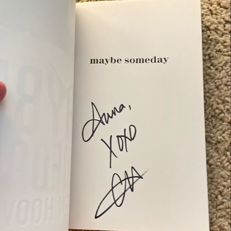 Maybe Someday (signed by the author)