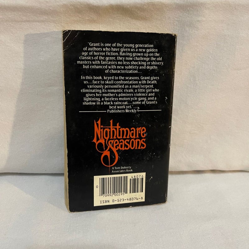 The Nightmare Seasons (cover blurb by Stephen King)