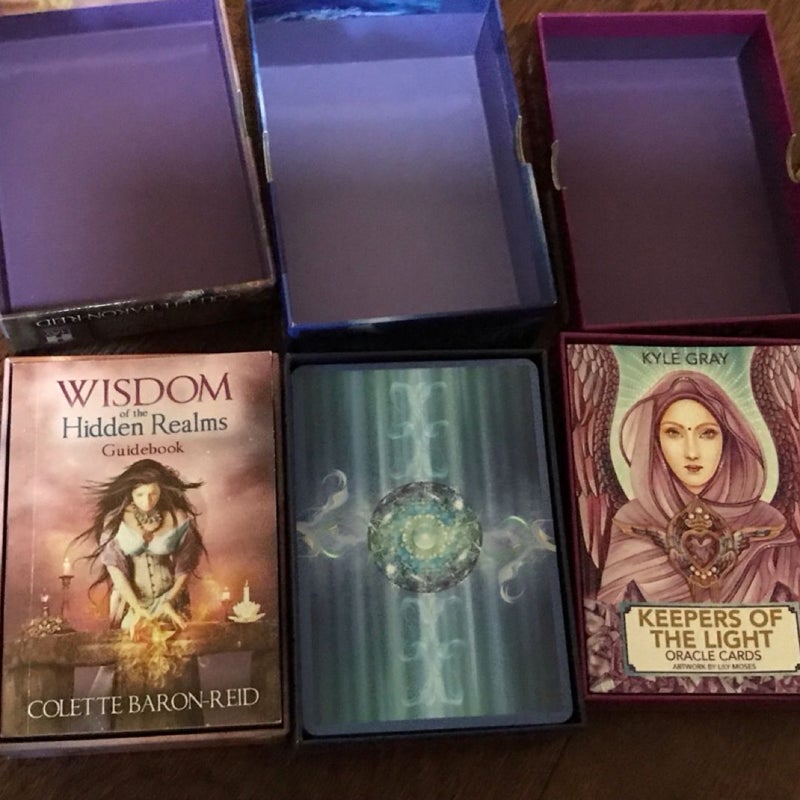 Oracle Deck Metaphysical Tarot, Lot Of 6, Angel Archangel Energy Spirit Realm, Divination Affirmation
